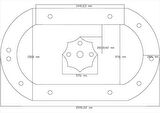 Motifpiyer Motifli Tavan Göbegi Led Spotlu Tmg -duz-o-150Cmx260Cm