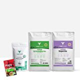 (Glutensiz) Çiğ Karabuğday Unu 2 Kg – Sorgum Unu 2 Kg – Psyllium 100 Gr – Kuru Maya