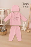 Tois Baby Organik Hastahane Çıkışı Bebek Takımı 0-3 Ay Pembe