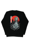 Lenithra Tokyo Revengers Mikey Anime Sırt Baskılı Unisex Oversize Sweatshirt Siyah / L