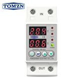 Tomzn Voltaj ve Akım Koruma Rölesi Yüksek Alçak Gerilim Koruyucu Monofaz 40A Elektrik Bekçisi