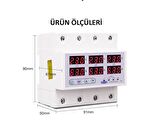 Tomzn Ayrışık Voltaj ve Akım Koruma Rölesi Gerilim Koruyucu 100A 3 Fazlı - Ev Tipi Trifaz