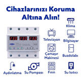 Tomzn Voltaj Koruma Rölesi Koruyucu Röle 220V 63A 3 Fazlı - Ev Tipi Trifaz