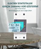 Tomzn Kaçak Akım Koruma Rölesi Ve Yüksek Voltaj Ve Akım Koruyucu Röle 63A Wifi Özellikli Devrim