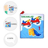 Tox Rakamlar Kumaş Sessiz Kitap T051 - Bez Kitap , Eğitici Oyuncak , Yumuşak ve Hışırtılı