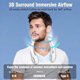 Boyuna Takılan Vantilatör Taşınabilir Boyun Fanı Egonex