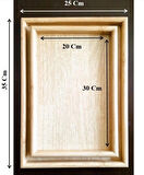 2'li Lüx Bambu Ahşap Tepsi Seti (25 x 35) & (20 x 30)