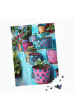 500 Parça Puzzle Renkli Kova Saksılar