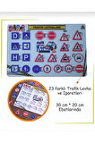 Eğitici Trafik Levhaları ve İşaretleri - Açıklamalı Ahşap Oyuncak Puzzle