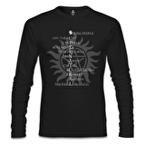 Supernatural - Saving People Siyah Erkek Sweatshirt