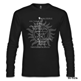 Supernatural - Saving People Siyah Erkek Sweatshirt