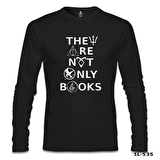 They are not Only Books Siyah Erkek Sweatshirt