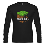 Minecraft - Cube Siyah Erkek Sweatshirt