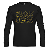 Sherlock - Bored Siyah Erkek Sweatshirt