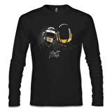 Daft Punk Siyah Erkek Sweatshirt