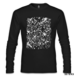Clown Siyah Erkek Sweatshirt