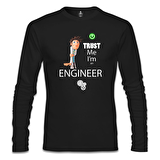 Trust me I'm an Engineer Siyah Erkek Sweatshirt