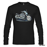 Motosiklet Siyah Erkek Sweatshirt