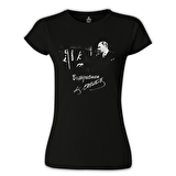 Başöğretmen Atatürk - Bayan Siyah Tshirt