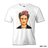 Frida Kahlo 1 Beyaz Erkek Tshirt