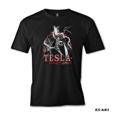 Tesla - God of Thunder Siyah Erkek Tshirt