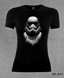 Star Wars - Storm Trooper Siyah Bayan Tshirt
