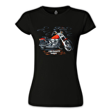 Motosiklet - Ride Extraordinary Siyah Bayan Tshirt