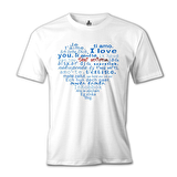 Her Dilde Seni Seviyorum Beyaz Erkek Tshirt