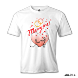 Marry Me! Beyaz Erkek Tshirt