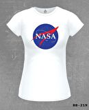 Nasa - Beyaz Bayan Tshirt