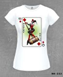 Harley Quinn - HQ Beyaz Bayan Tshirt