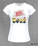 Minions - The Unusual Suspects Beyaz Bayan Tshirt