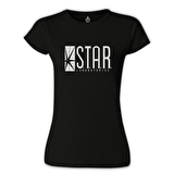 Flash - S.T.A.R. Laboratories Siyah Bayan Tshirt