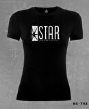 Flash - S.T.A.R. Laboratories Siyah Bayan Tshirt