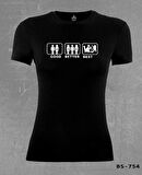 Good Better Best Siyah Bayan Tshirt