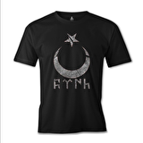 Türk Ay Yıldız Siyah Erkek Tshirt
