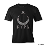 Türk Ay Yıldız Siyah Erkek Tshirt