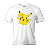 Pokemon - Pikachu Beyaz Erkek Tshirt