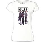 Muse - Grup Beyaz Bayan Tshirt