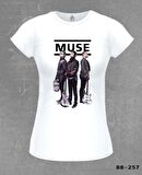 Muse - Grup Beyaz Bayan Tshirt