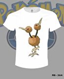 Pokemon - Doduo Beyaz Erkek Tshirt