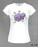 Pokemon - Weezing Beyaz Bayan Tshirt