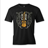 Rock 'n Roll Guitar Siyah Erkek Tshirt