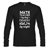 Math Teacher by Day  Öğretmenler Günü Siyah Erkek Sweatshirt