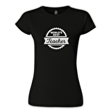 World's Best Teacher Öğretmenler Günü Siyah Bayan Tshirt