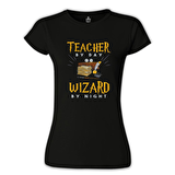 Teacher by Day Öğretmenler Günü Siyah Bayan Tshirt