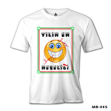 Yılın En Neşelisi Beyaz Erkek Tshirt