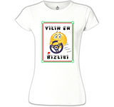 Yılın En Hızlısı Beyaz Bayan Tshirt