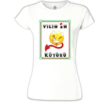 Yılın En Kötüsü Beyaz Bayan Tshirt