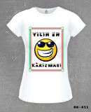 Yılın En Karizması Beyaz Bayan Tshirt